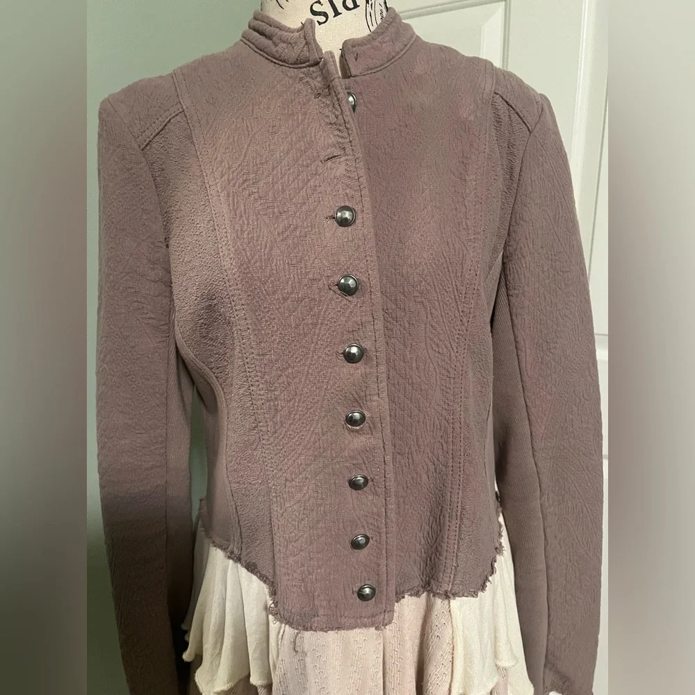 Free People Military Ruffles Jacket - Picture 10 of 13
